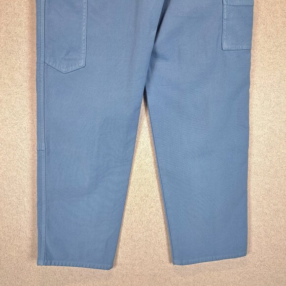 Wilfred Free Women's Size 2 Blue Straight Wide Leg Modern Utility Cargo Pants - Picture 7 of 10